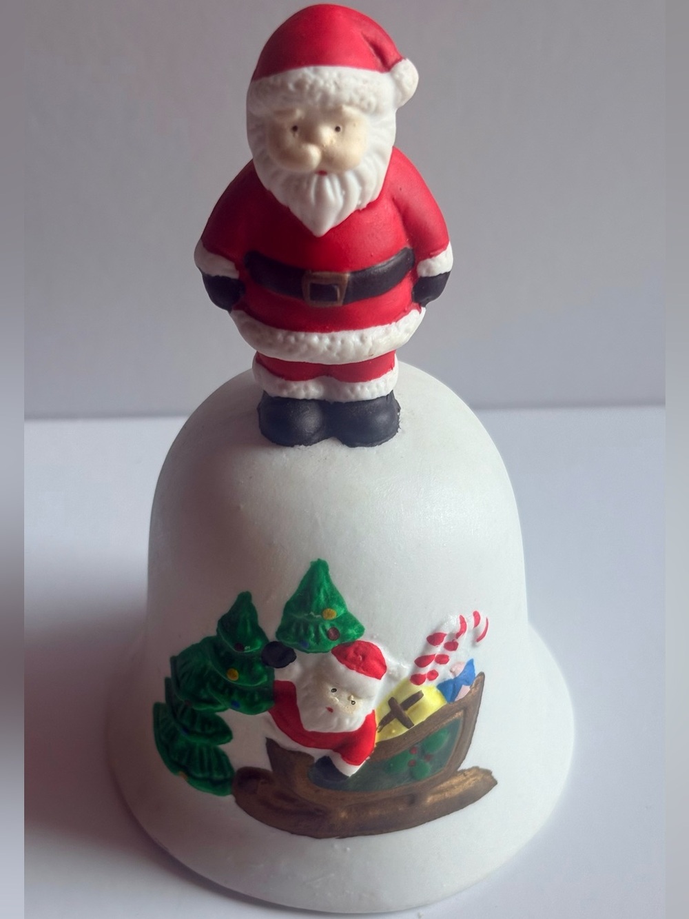 Ceramic Santa Christmas Bell